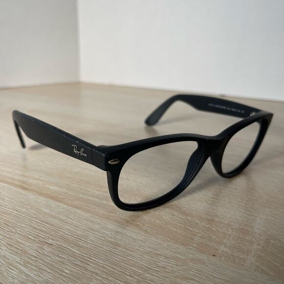 Ray-Ban RB2132 New Wayfarer 622 Sunglasses Black Rubber Frames Only 55-18-145 - Picture 1 of 12